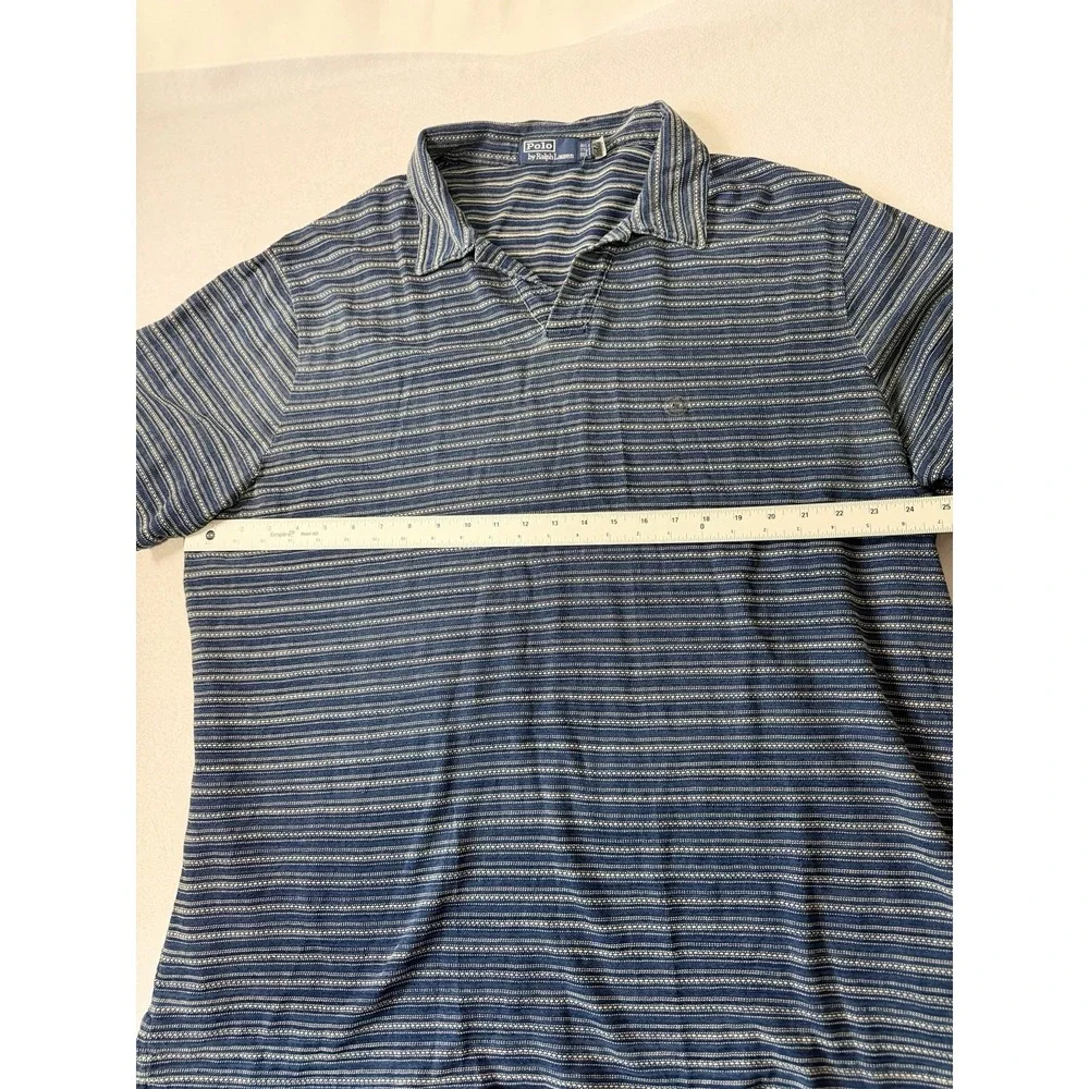 Polo Ralph Lauren Pullover Knit Short Sleeve Polo Striped Men 2XL Soft Stretch